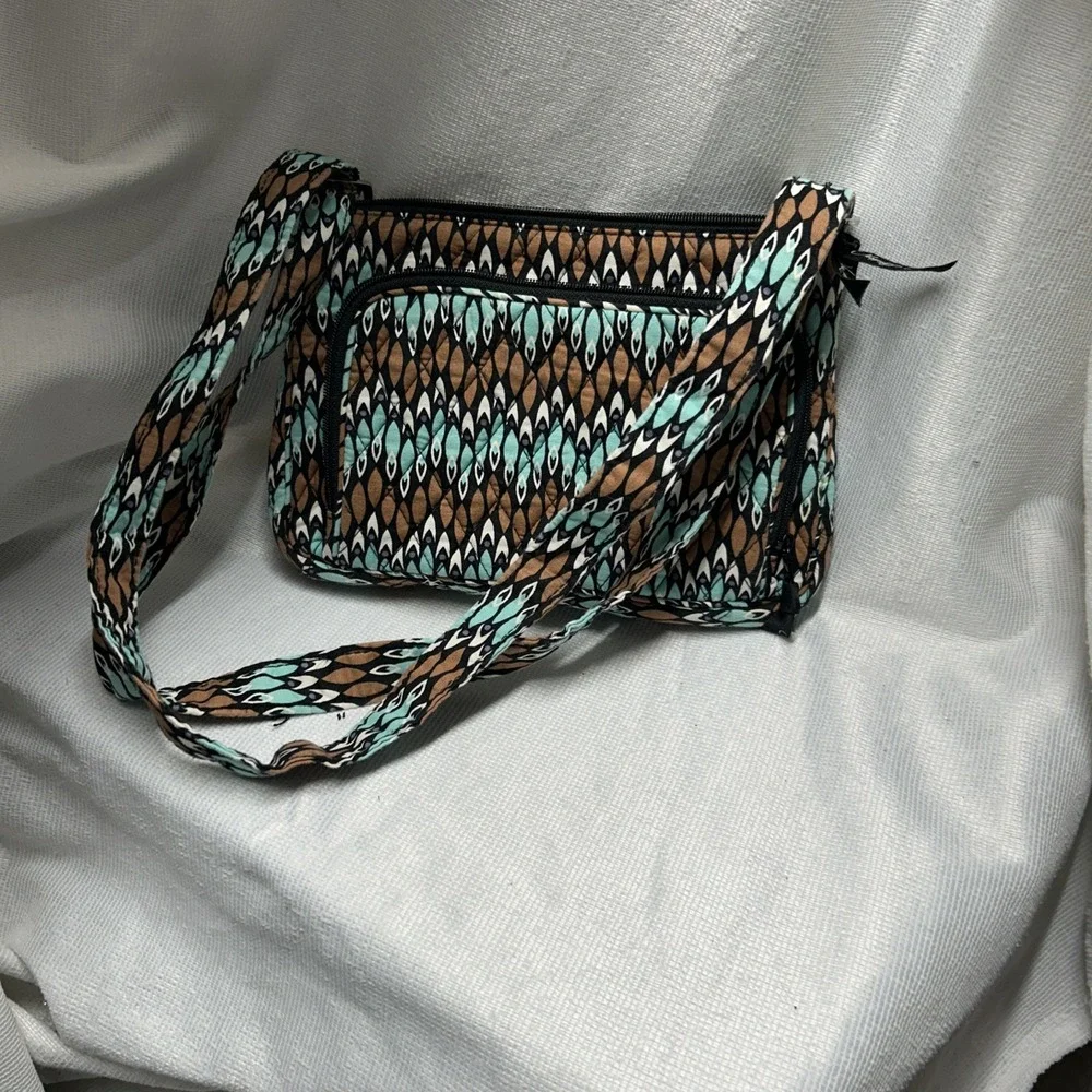 Vera Bradley Women's Purse cross Body Hipster Sierra Stream Excellent Shape